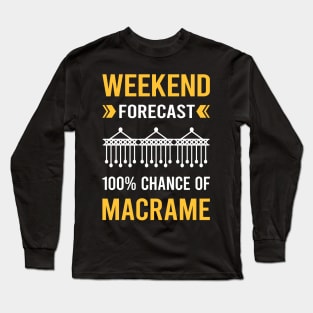 Weekend Forecast Macrame Long Sleeve T-Shirt